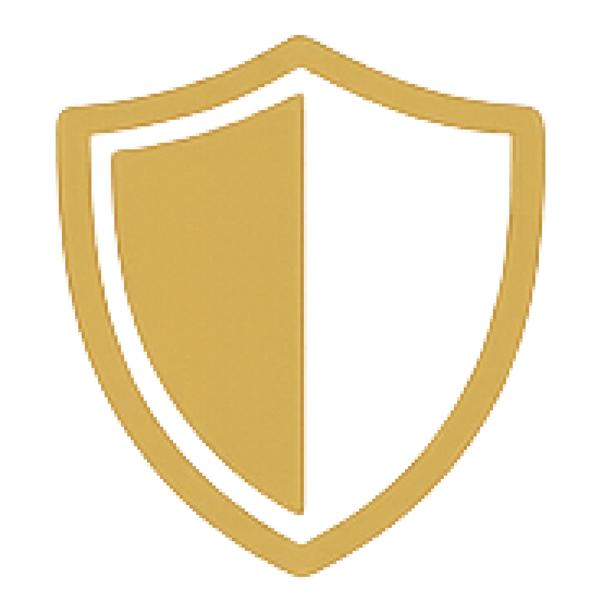 Cybersecurity protection shield icon