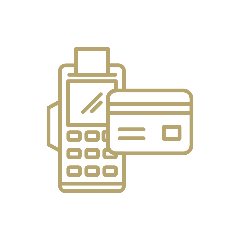 Business card payment machines, EPOS systems and cash counting equipment